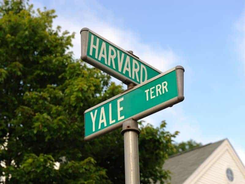 Harvard post sign