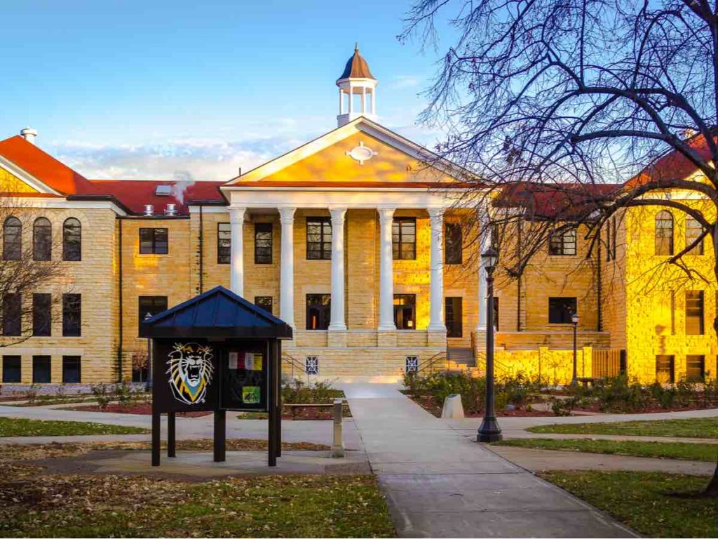 Iconic Picken Hall at Fort Hays State University