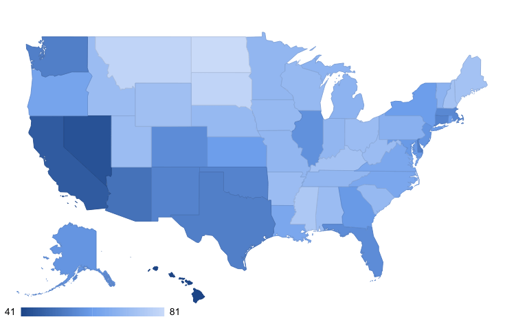 US States Diversity Map