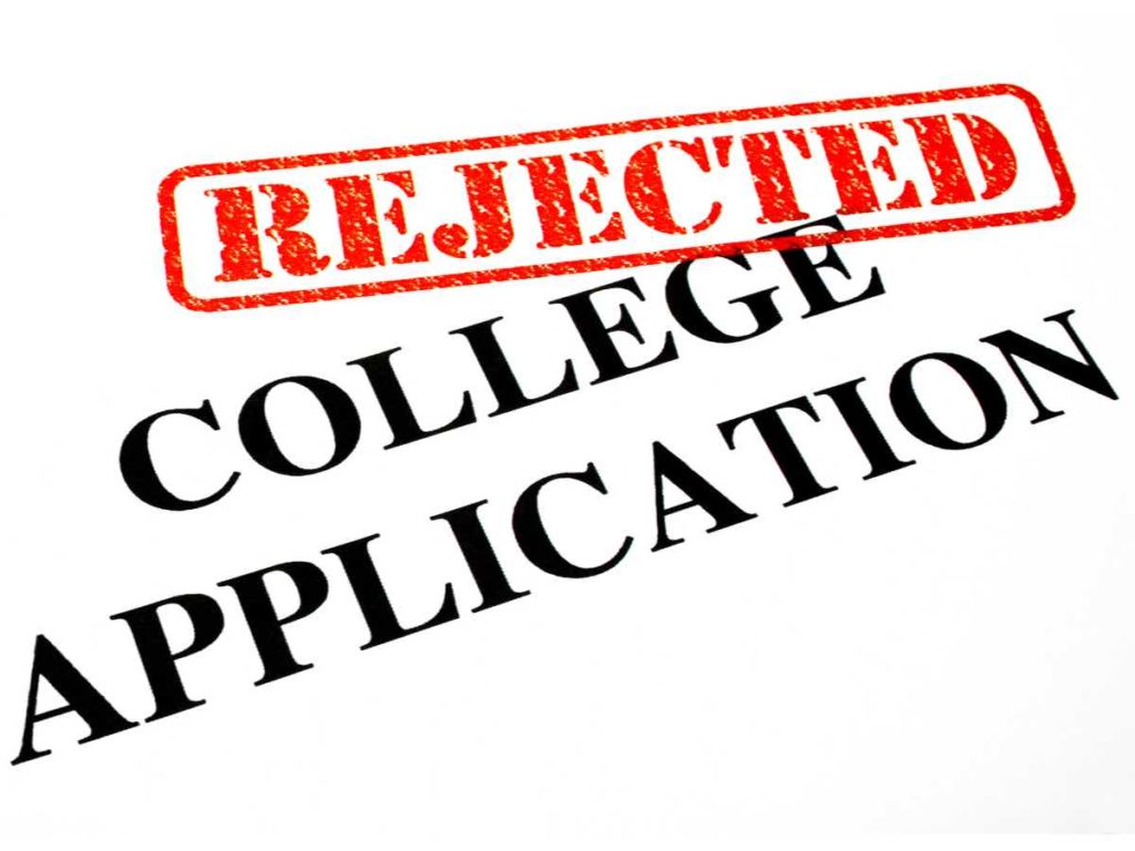 college application rejected