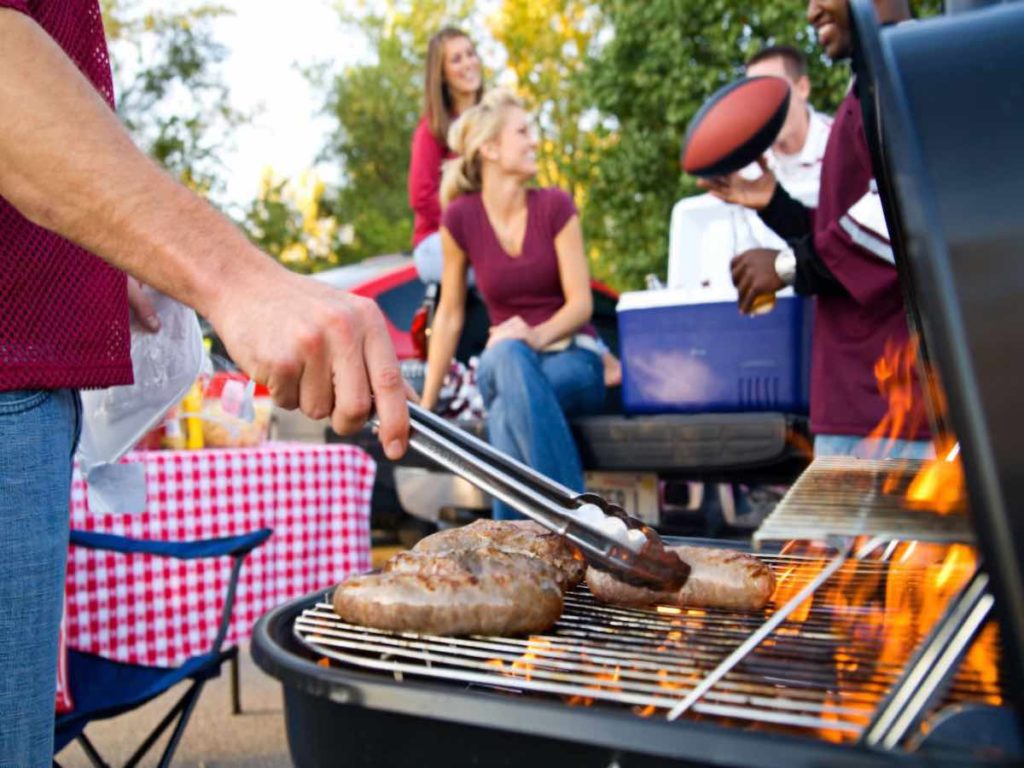 BBQ party at college