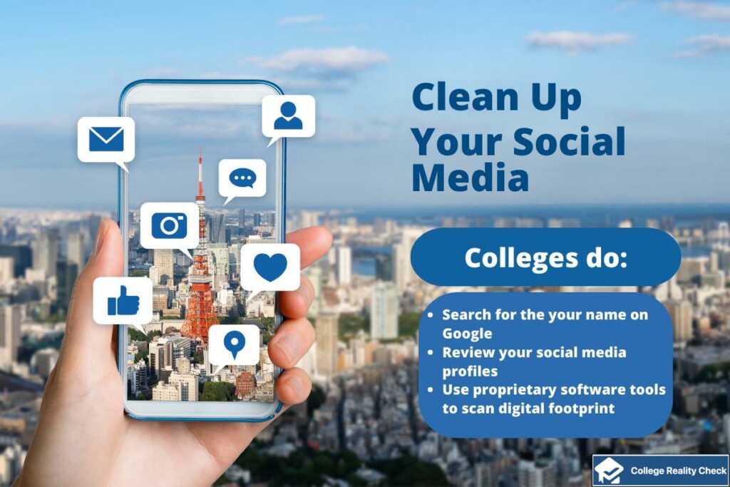 How colleges check your social media