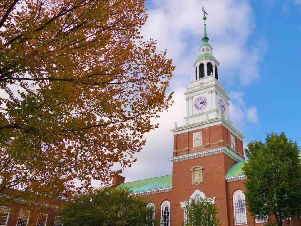 Bell tower, Dartmouth College library