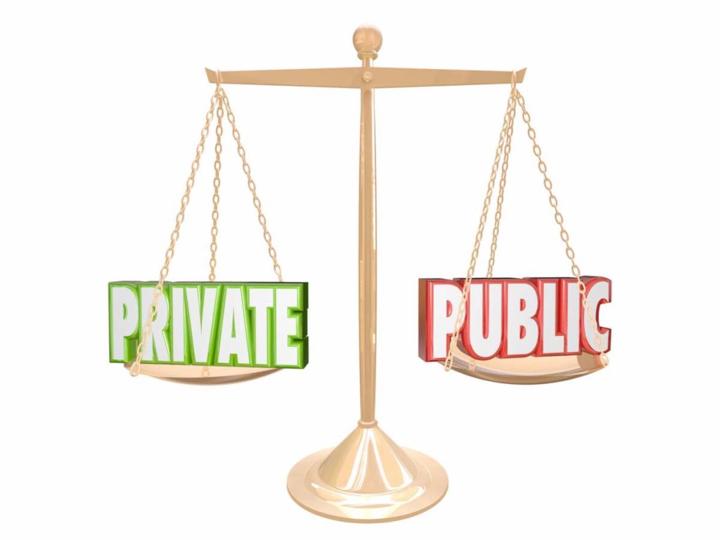 private vs public