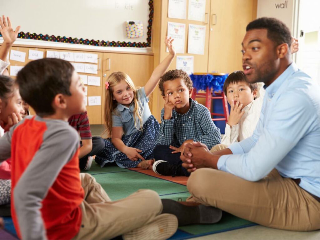 teacher and students