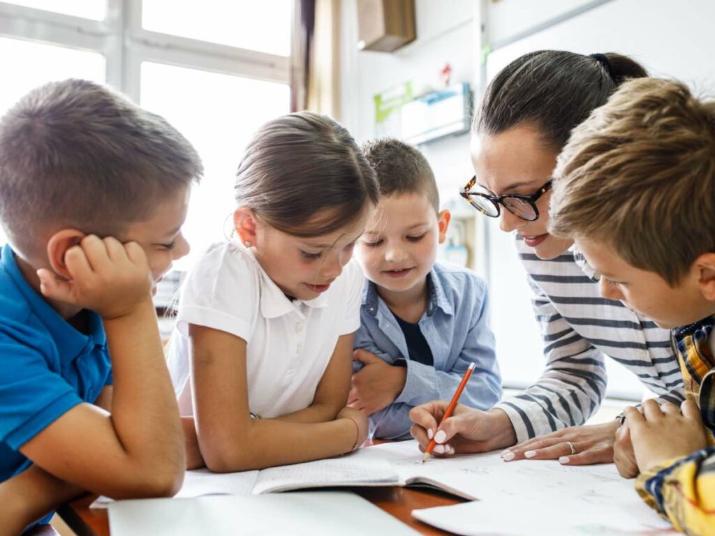 teacher in class