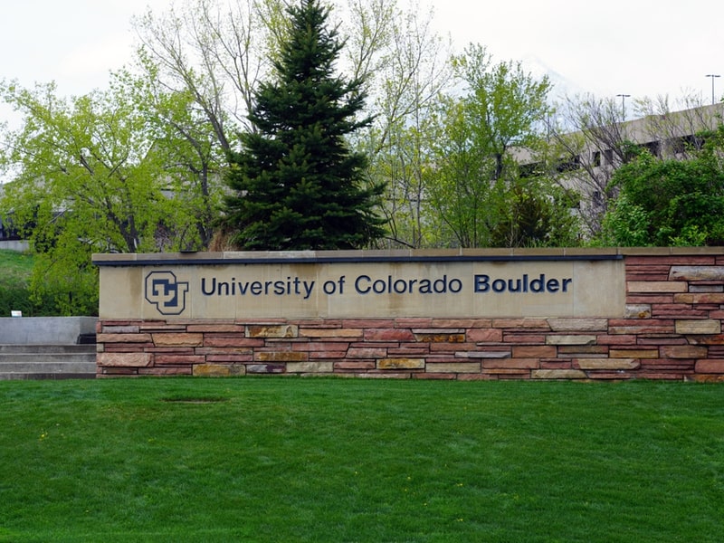 College campus of the University of Colorado Boulder
